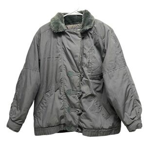 Vintage 1970s-80s Learsi Faux Fur Winter Puffer Jacket // L